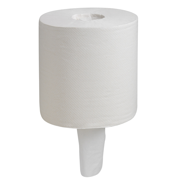 WypAll L10 Food and Hygiene Centrefeed Paper Rolls, 300m, 1 Ply White (Pack of 6) 7276
