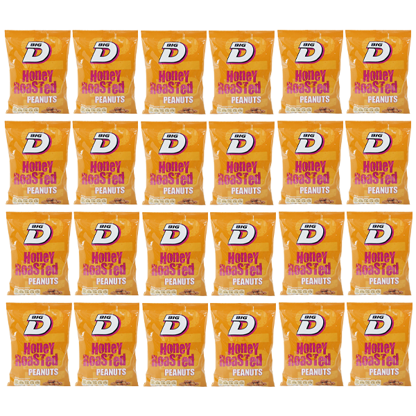 Big D Honey Roasted Peanuts 24 x 160g - UK BUSINESS SUPPLIES