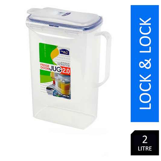 Lock & Lock Rectangular Fridge Door Jug 2 Litre