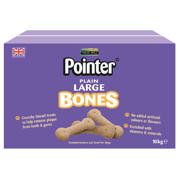 Fold Hill Pointer Plain Large Bones 10kg - UK BUSINESS SUPPLIES