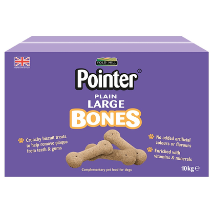 Fold Hill Pointer Plain Large Bones 10kg - UK BUSINESS SUPPLIES