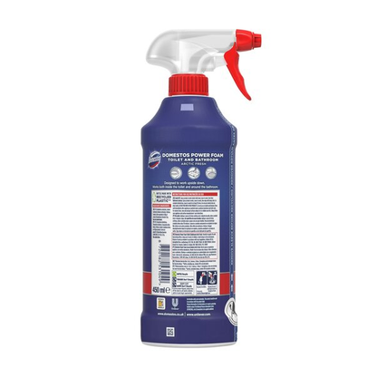 Domestos Power Foam Arctic Fresh Toilet and Bathroom Cleaner 450ml