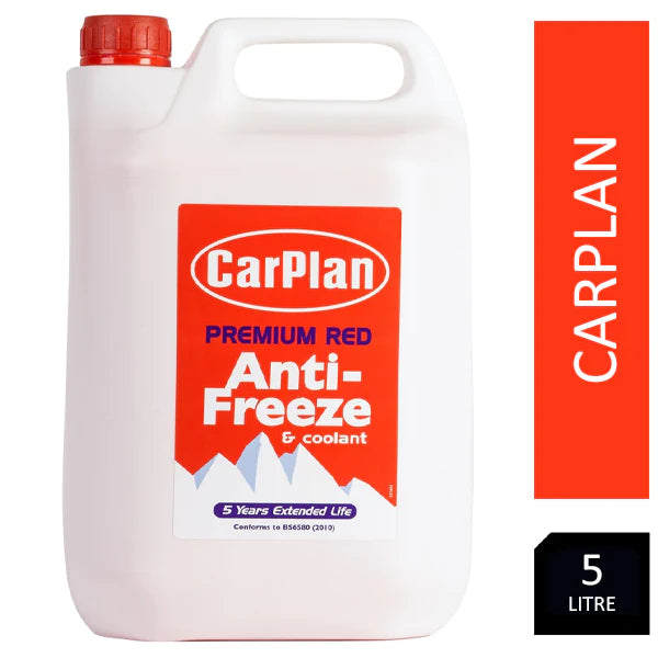 Carplan Premium Red Anti-Freeze & Coolant 5 Litre