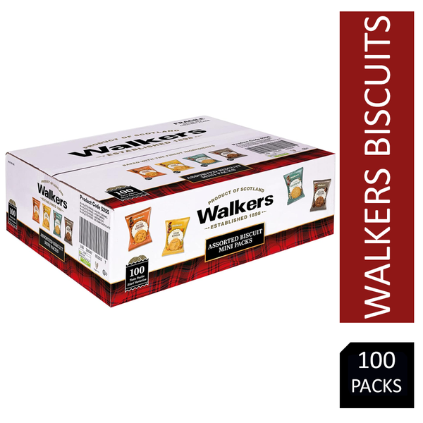 Walkers Mini Assorted Biscuits 4 Variety 100's