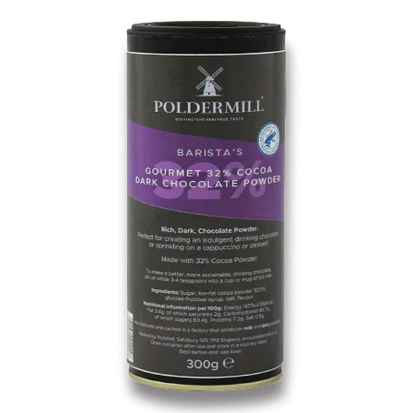 Poldermill Gourmet 32% Dark Chocolate Powder 300g