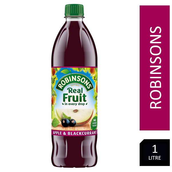 Robinsons Apple/Blackcurrant Squash No Added Sugar 1 Litre 402013