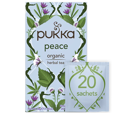 Pukka Tea Peace Individually Wrapped Organic Enveloped Tea 20's