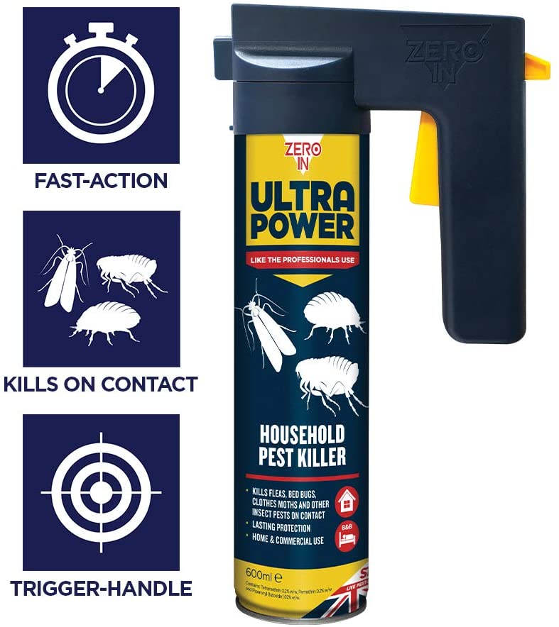 Zero In Ultra Power Household Pest Killer 600ml (ZER558) - UK BUSINESS SUPPLIES