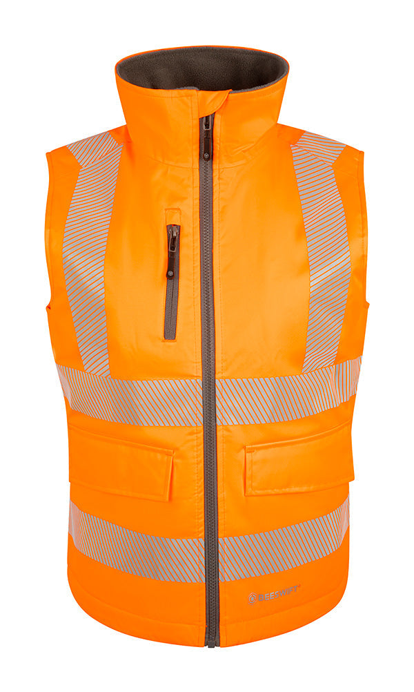 Womens Bodywarmer Fluorescent Orange ALL SIZES