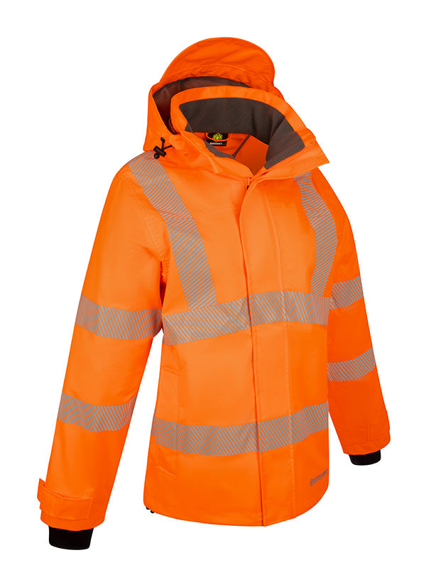Womens Exec Jacket Fluorescent Orange ALL SIZES