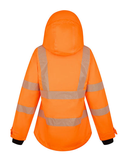 Womens Exec Jacket Fluorescent Orange ALL SIZES