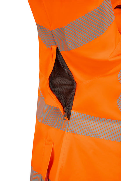 Womens Exec Jacket Fluorescent Orange ALL SIZES