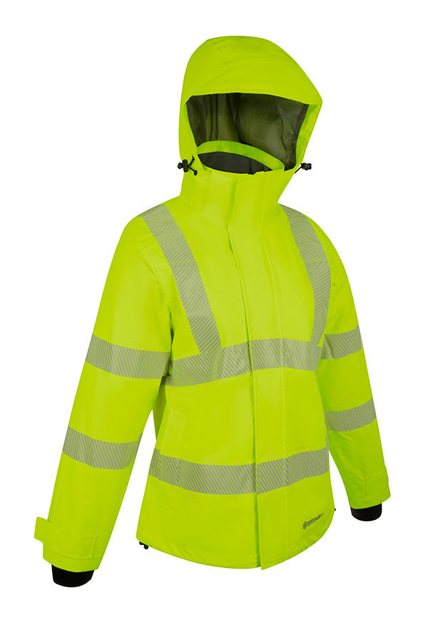 Womens Exec Jacket Fluorescent Yellow ALL SIZES