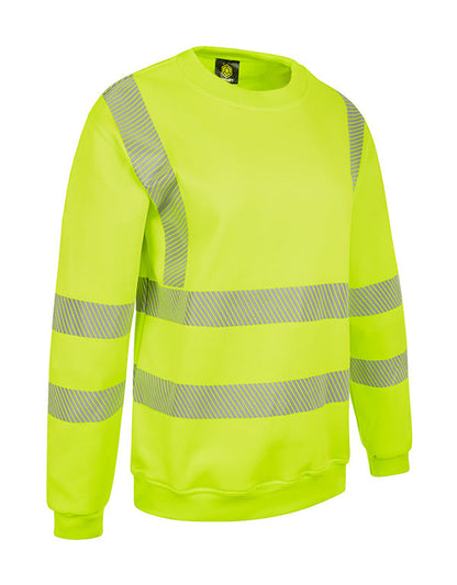 Womens Sweatshirt Fluorescent Yellow ALL SIZES