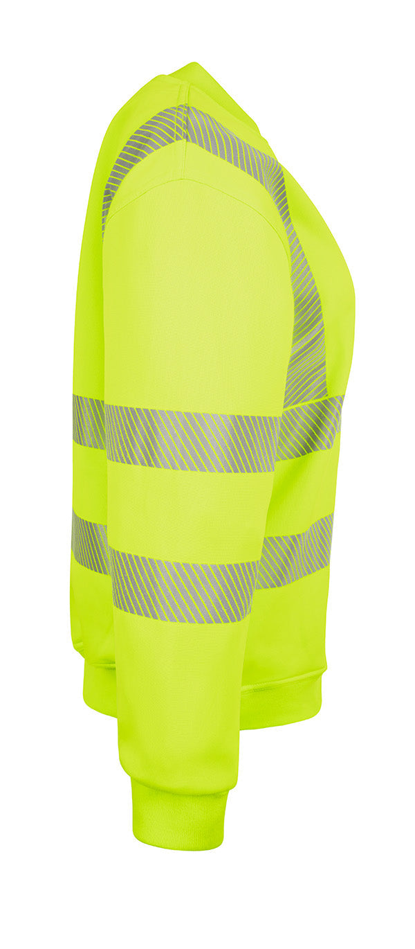 Womens Sweatshirt Fluorescent Yellow ALL SIZES