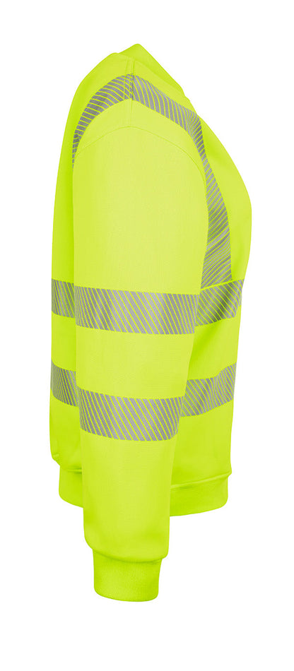 Womens Sweatshirt Fluorescent Yellow ALL SIZES