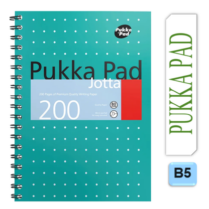 Pukka Pads Metallic Green Jotta B5 Notebook 8520-MET - UK BUSINESS SUPPLIES