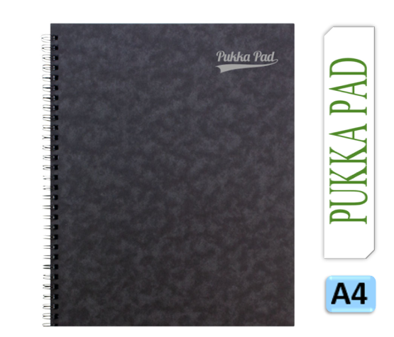 Pukka Notemakers Sidebound A4 Black (Pack of 10) 7277-PRS - UK BUSINESS SUPPLIES
