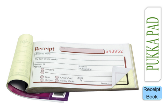 Pukka Receipt 69x140mm Duplicate Book