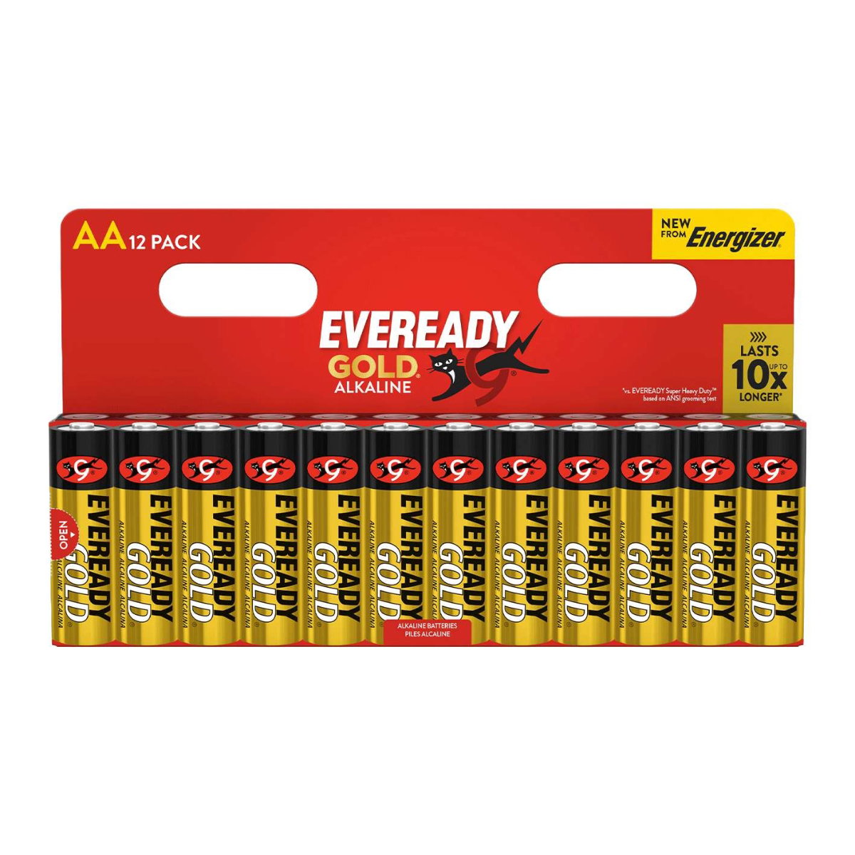 Eveready AA Alkaline Gold | 10 x Extra Life | 12 Pack