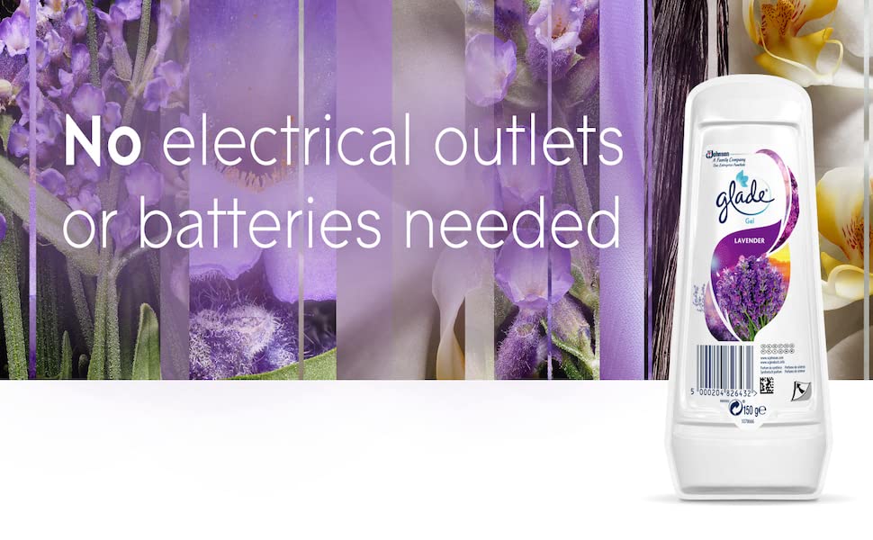 Glade Air Freshener Solid Gel Lavender 8x150g