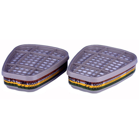 3M 6059 Ammonia, Gas, Vapour Filter Cartridge for use with 3M 6000 Series Respirator, 3M 7000 Series Respirator - UK BUSINESS SUPPLIES