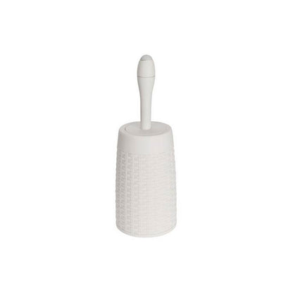 Addis Rattan Closed Cream Toilet Brush Set - UK BUSINESS SUPPLIES