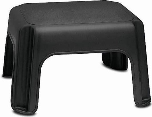 Addis Step Stool Metallic 25cm High Black - UK BUSINESS SUPPLIES