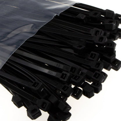 Black Cable Ties 200x4.5mm Pack 100's