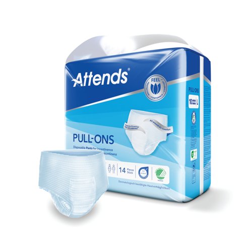 Attends Pull-Ons Incontinence Pants Size 10L x4 Pack of 14 36847