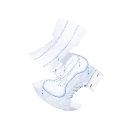 Attends Slip Air Comfort Nappies Size 10M x4 Pack of 26 37787