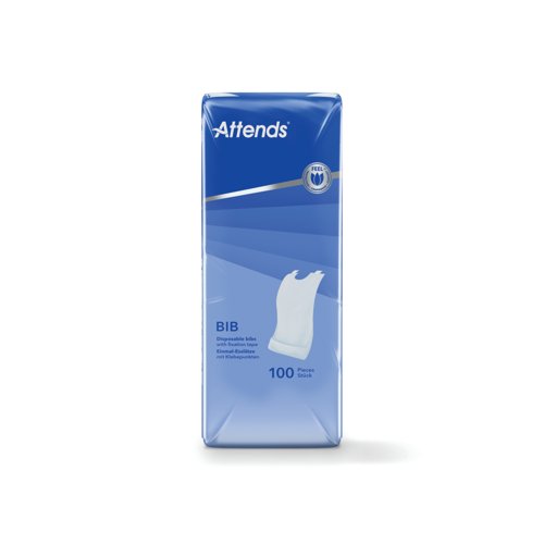 Attends Disposable Bibs x9 Pack of 100 37727