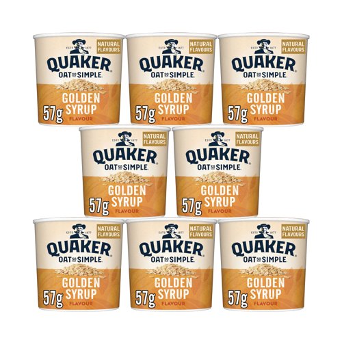 Oat So Simple Golden Syrup Pot 57g (8 pack) 121256
