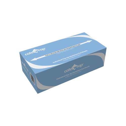 Caterwrap Individual Pop-Up Aluminium Foil Sheets 270x300mm Pack of 500 59M31