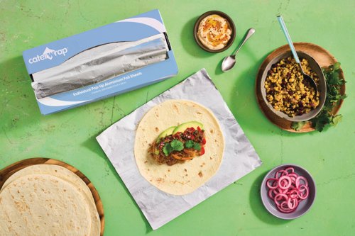 Caterwrap Individual Pop-Up Aluminium Foil Sheets 270x300mm Pack of 500 59M31
