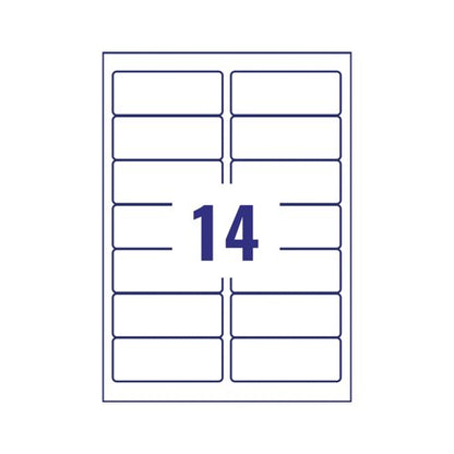 Avery Laser Labels 99.1x38.1 14 Per Sheet Clear (Pack of 350) L7563S