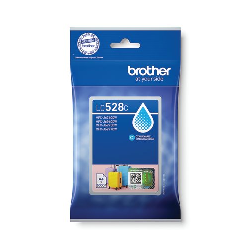 Brother Lc528 Xhy Cyan Ink Cartridge