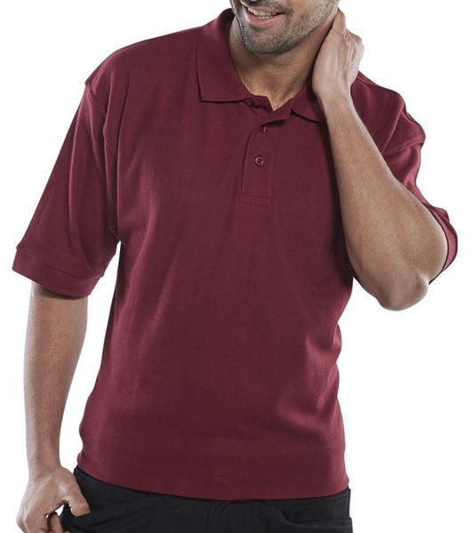 Beeswift Workwear Burgundy Polo Shirt - UK BUSINESS SUPPLIES