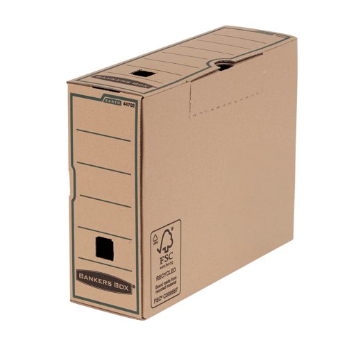 Bankers Box Earth Series Transfer File A4 100x315x250mm Brown (Pack of 20) 4470201