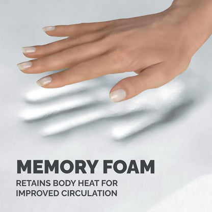 Fellowes Memory Foam Mouse Pad Wrist Support Black/Silver 9175801