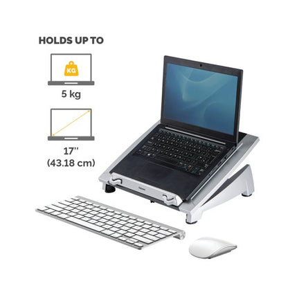 Fellowes Office Suites Height Adjustable Laptop Stand Plus Black/Silver 8036701
