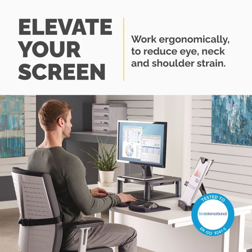 Fellowes Premium Monitor Stand Black 9169401
