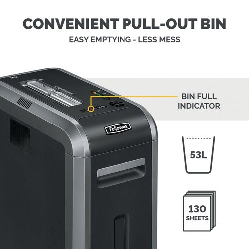 Fellowes Powershred 125I Strip-Cut Shredder 4613101