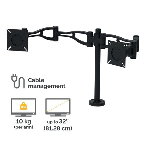 Fellowes Vista Dual Monitor Arm 8041701
