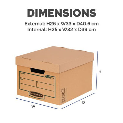 Bankers Box Earth Series Storage Box Brown (Pack of 10) 4472401