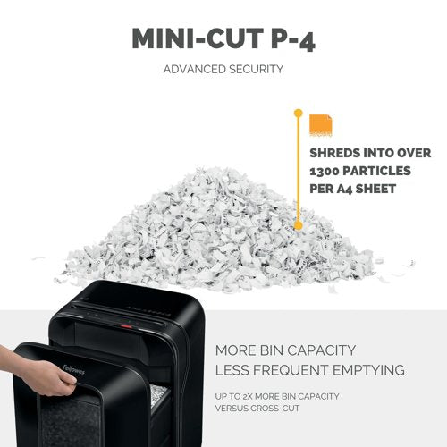 Fellowes Powershred LX200 Mini-Cut Shredder Black 5502301