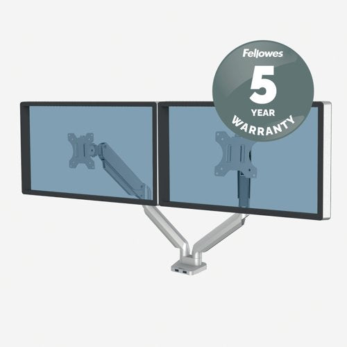 Fellowes Platinum Series Dual Monitor Arm Silver 8056501