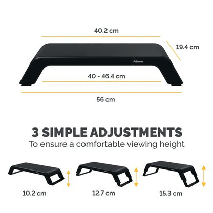 Fellowes Hana Monitor Stand Black 100016996