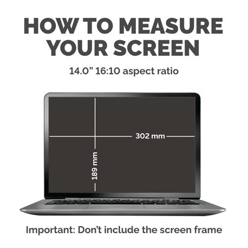 Fellowes PrivaScreen Privacy Filter Widescreen 14 Inch Black 100142717