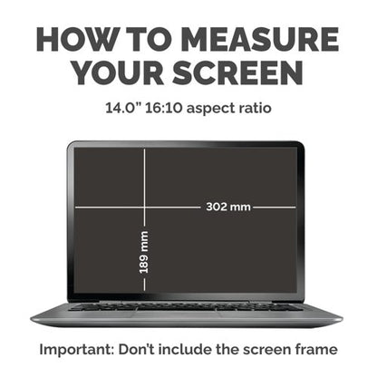 Fellowes PrivaScreen Privacy Filter Widescreen 14 Inch Black 100142717